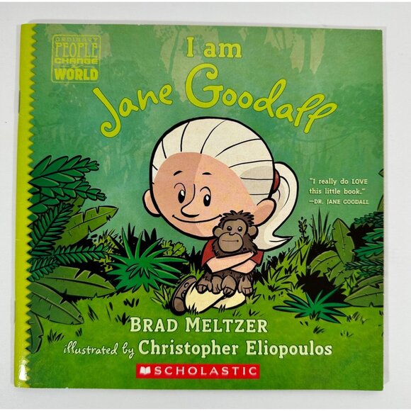 I Am Jane Goodall Illustrated Childrens Book Scholastic Edition Chimpanzee - Picture 1 of 8